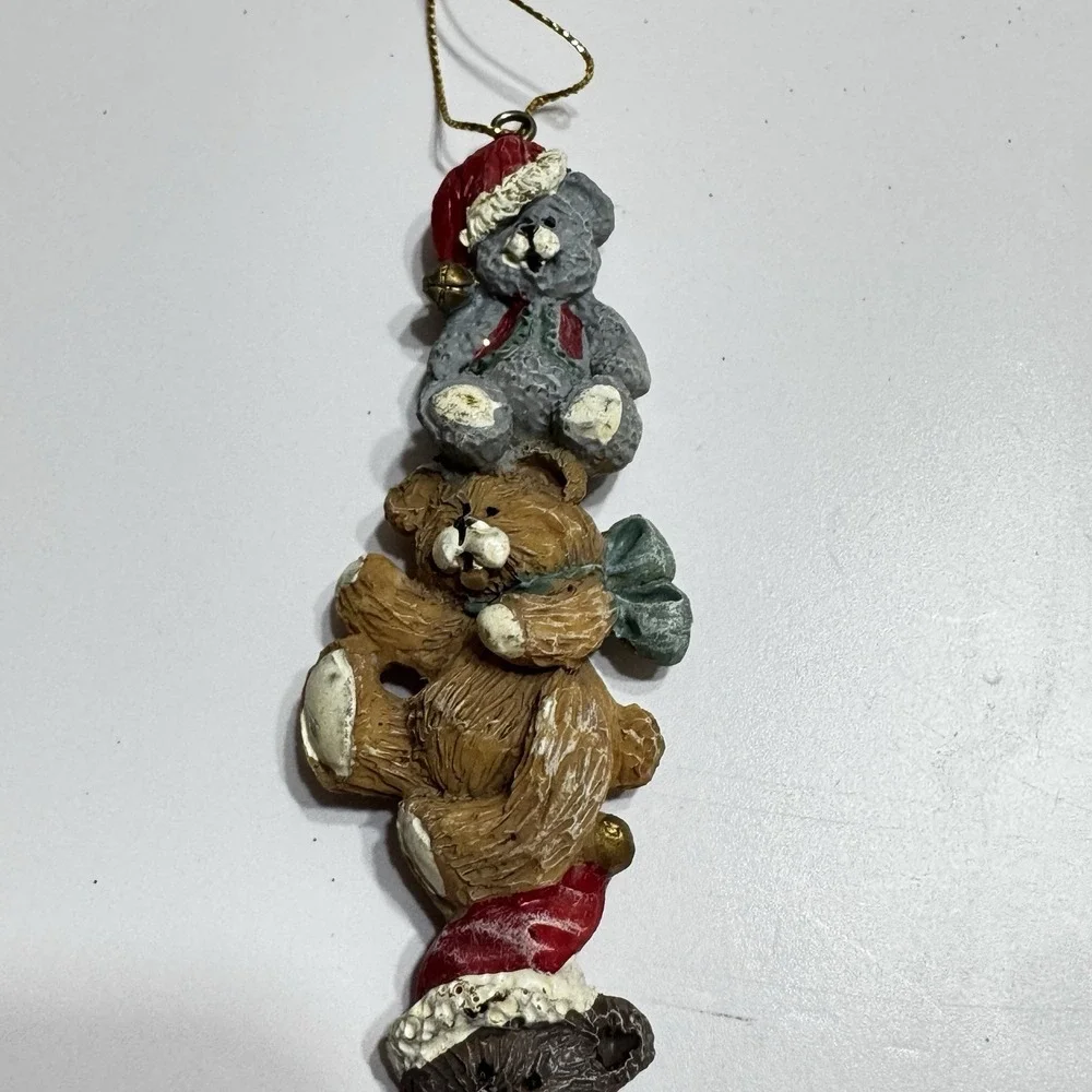 Kurt Adler Bear Collector Holiday Christmas ornament 8